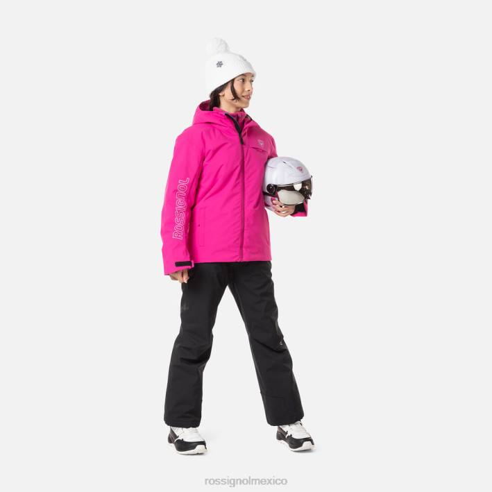 jóvenes Rossignol chaqueta de esquí HPXL1195 tapas orquídea rosa