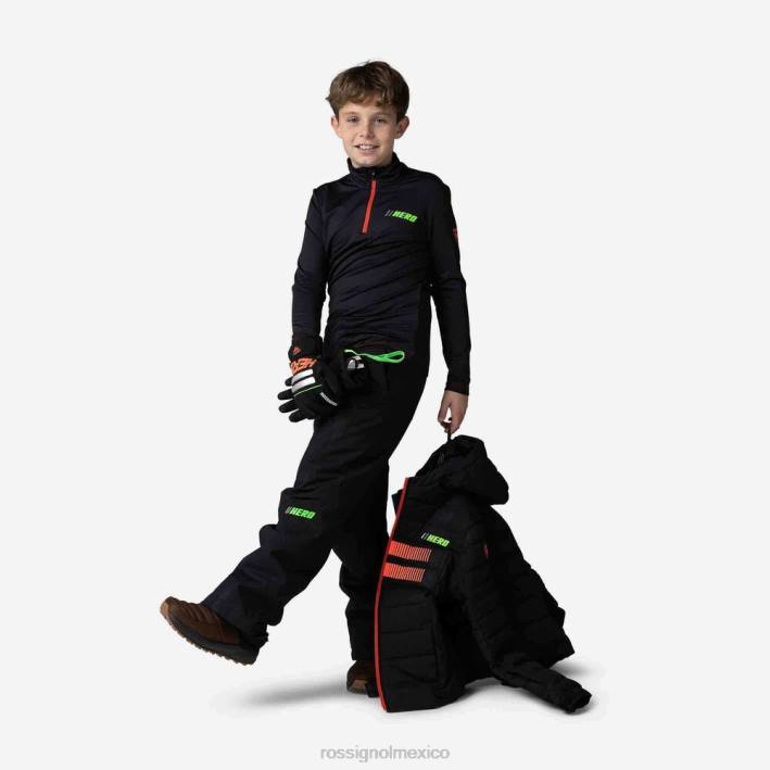Niños Rossignol Hero polar elástico con media cremallera HPXL1210 tapas negro