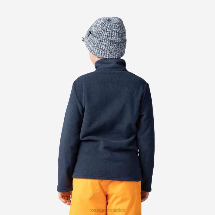 Niños Rossignol top polar con media cremallera HPXL1134 tapas azul marino oscuro
