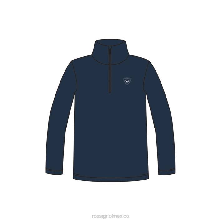 Niños Rossignol top polar con media cremallera HPXL1134 tapas azul marino oscuro