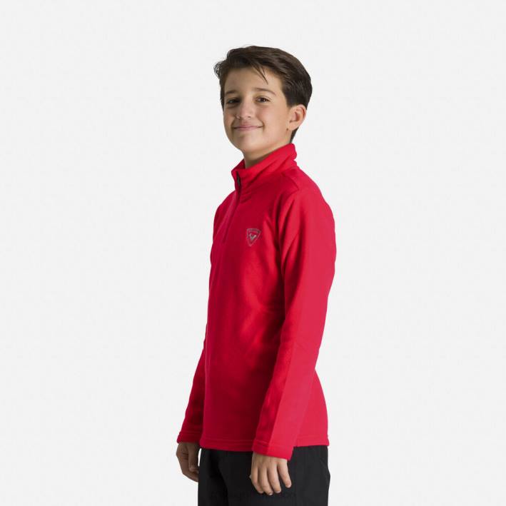 Niños Rossignol top polar con media cremallera HPXL1139 tapas deportivorojo
