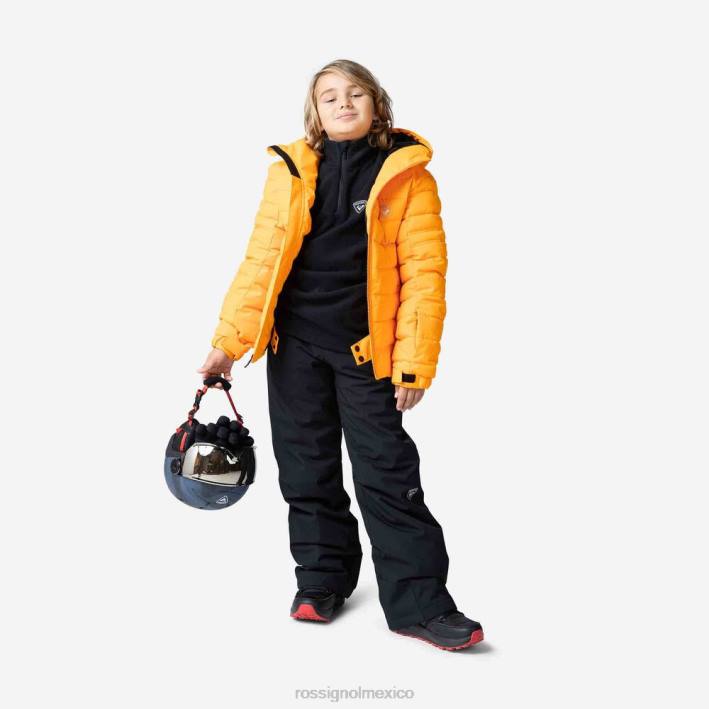 Niños Rossignol top polar con media cremallera HPXL1142 tapas negro