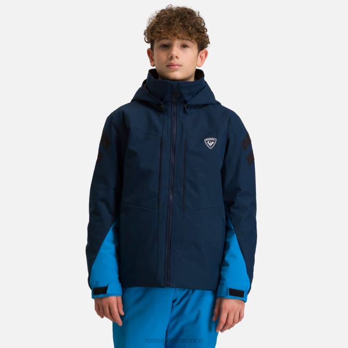 Niños Rossignol chaqueta de esquí HPXL1239 tapas azul marino oscuro