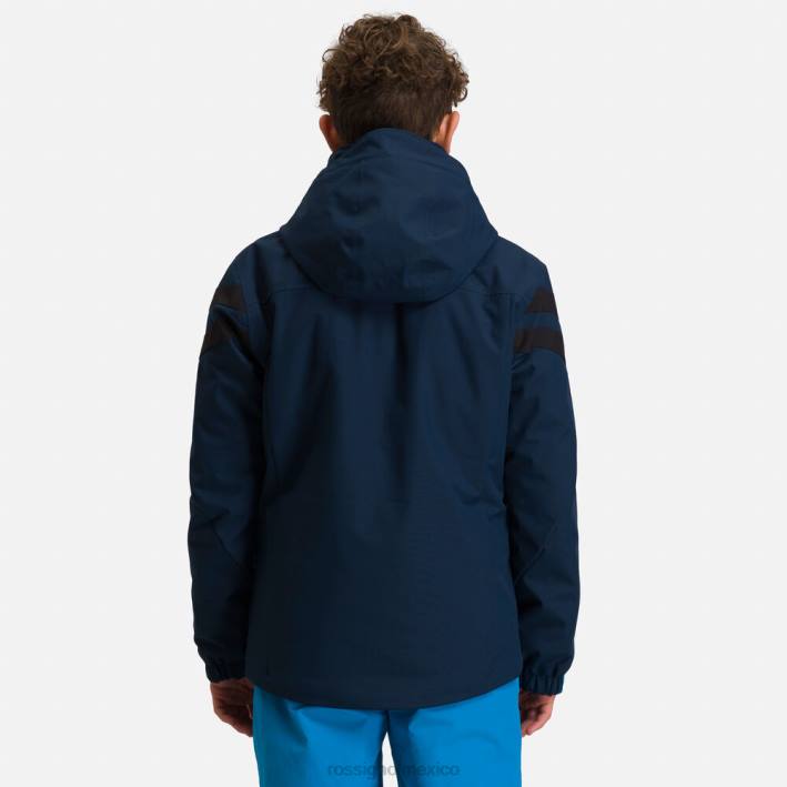 Niños Rossignol chaqueta de esquí HPXL1239 tapas azul marino oscuro