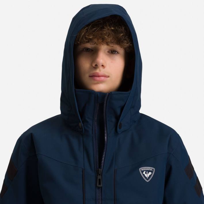 Niños Rossignol chaqueta de esquí HPXL1239 tapas azul marino oscuro