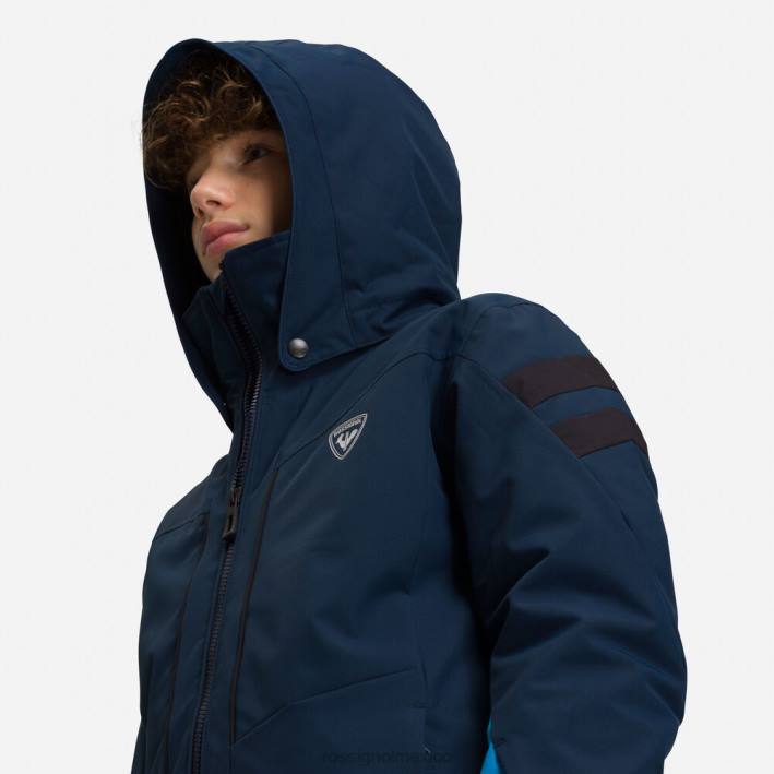 Niños Rossignol chaqueta de esquí HPXL1239 tapas azul marino oscuro