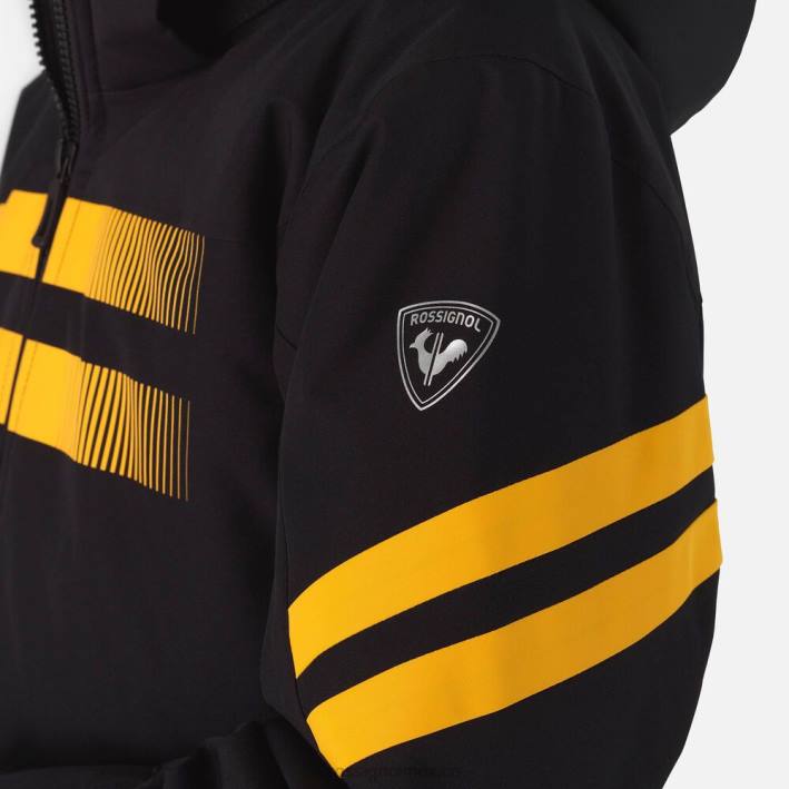 Niños Rossignol chaqueta de esquí curso HPXL1238 tapas negro