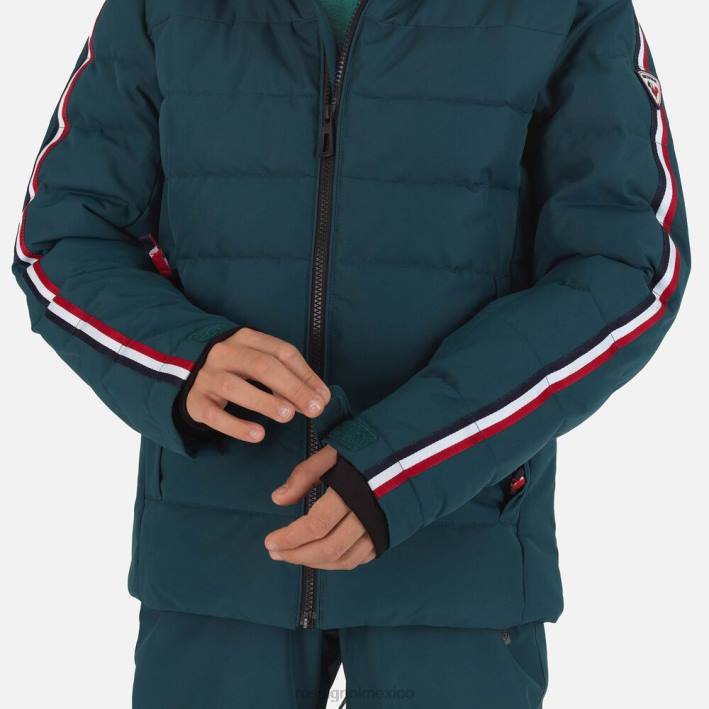 Niños Rossignol chaqueta de esquí hiver polidown HPXL1167 tapas verde azulado