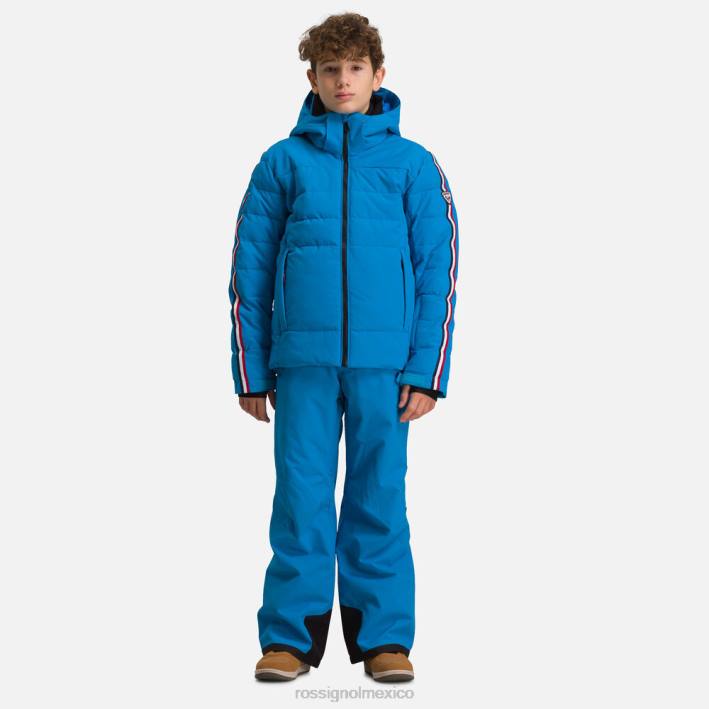 Niños Rossignol chaqueta de esquí hiver polidown HPXL1231 tapas azul