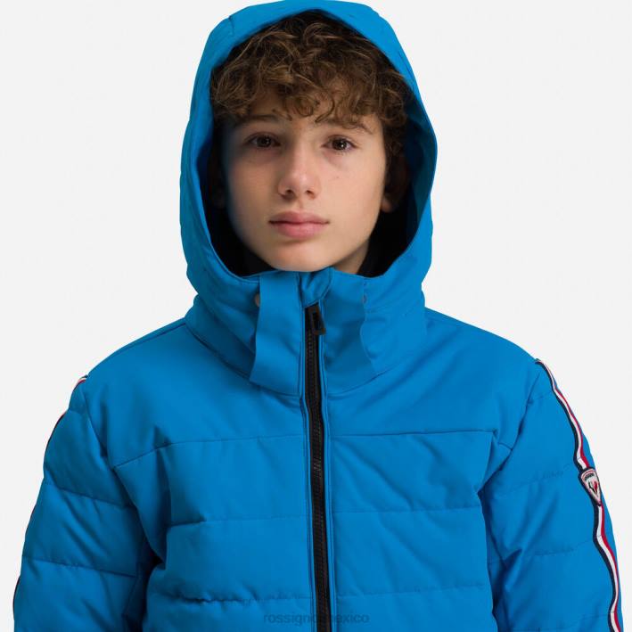 Niños Rossignol chaqueta de esquí hiver polidown HPXL1231 tapas azul