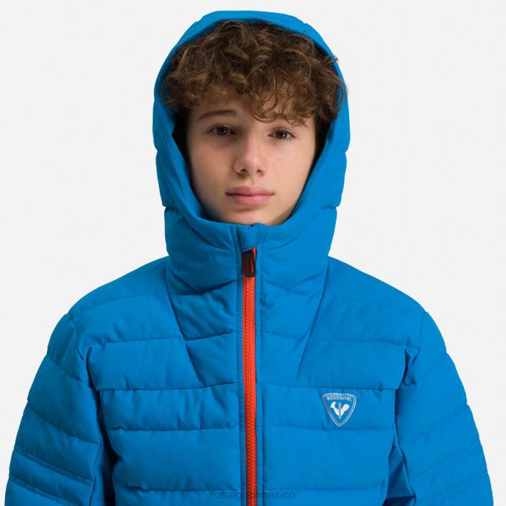Niños Rossignol chaqueta de esquí rápida HPXL1209 tapas azul