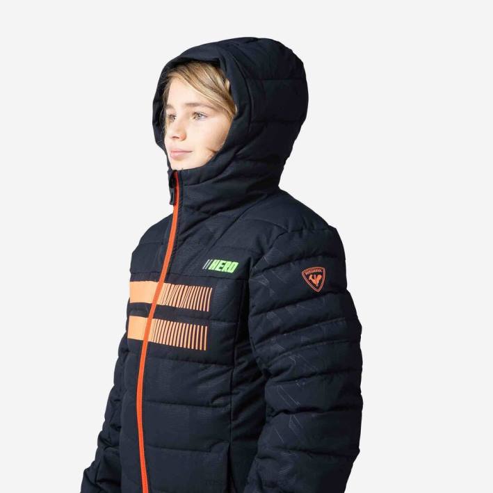 Niños Rossignol chaqueta de esquí rapide hero HPXL1222 tapas negro