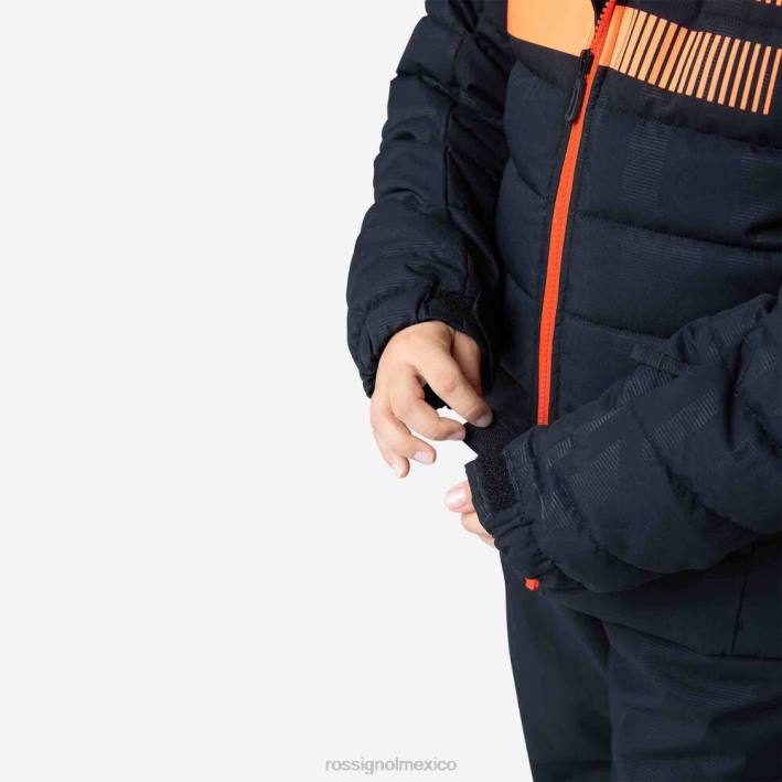 Niños Rossignol chaqueta de esquí rapide hero HPXL1222 tapas negro