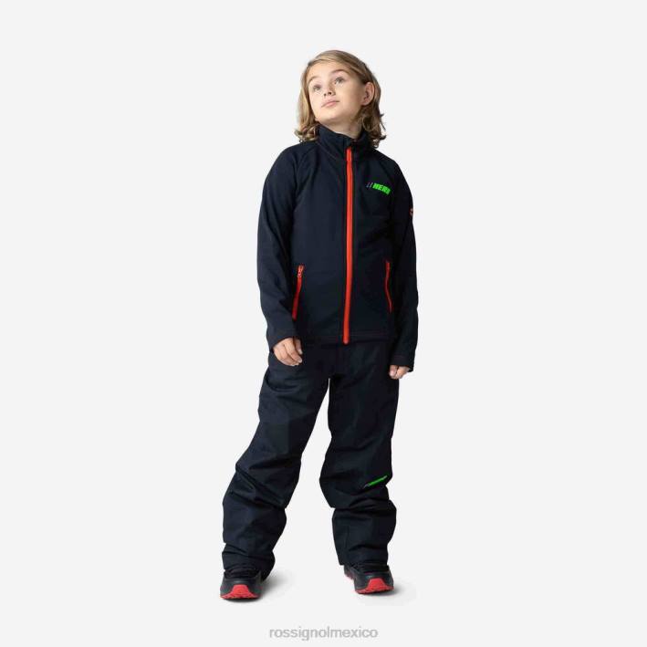 Niños Rossignol chaqueta polar con cierre completo Hero Clim HPXL1141 tapas negro