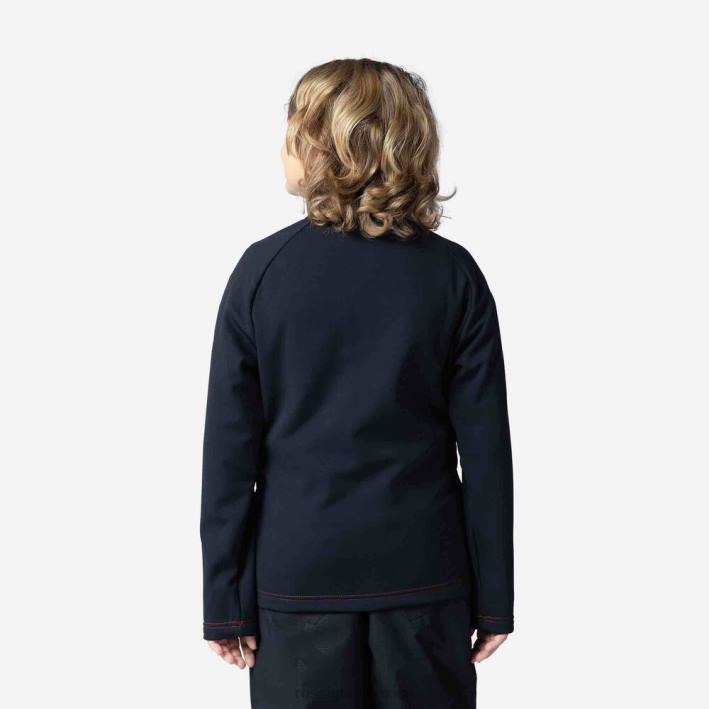 Niños Rossignol chaqueta polar con cierre completo Hero Clim HPXL1141 tapas negro
