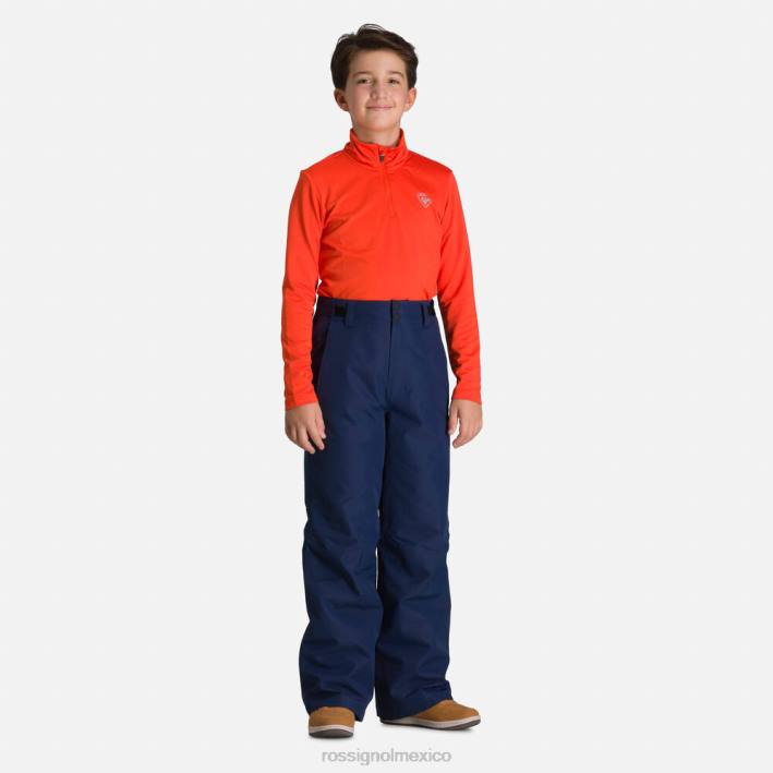 Niños Rossignol pantalones de esquí HPXL1199 fondos azul marino oscuro