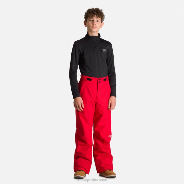 Niños Rossignol pantalones de esquí HPXL1216 fondos deportivorojo