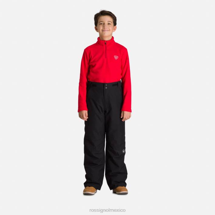 Niños Rossignol pantalones de esquí HPXL1223 fondos negro