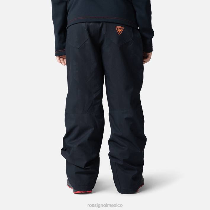 Niños Rossignol pantalones de esquí héroe HPXL1215 fondos negro