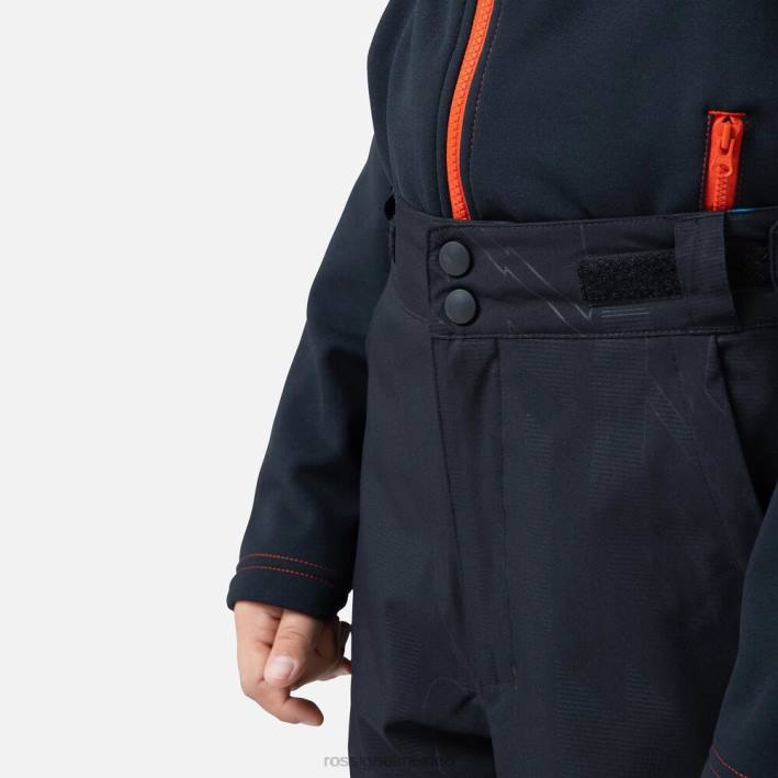 Niños Rossignol pantalones de esquí héroe HPXL1215 fondos negro