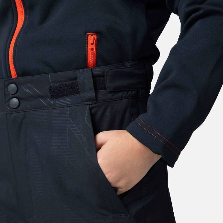Niños Rossignol pantalones de esquí héroe HPXL1215 fondos negro